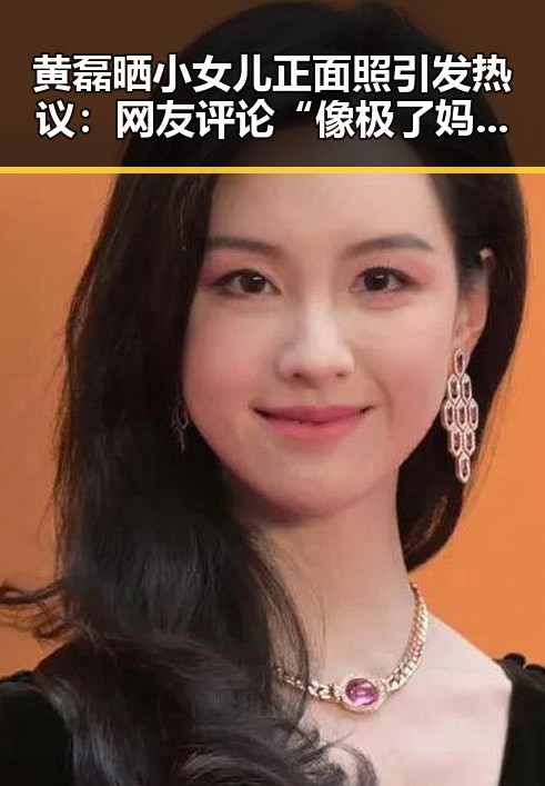 黄磊晒小女儿正面照引发热议:网友评论“像极了妈妈”